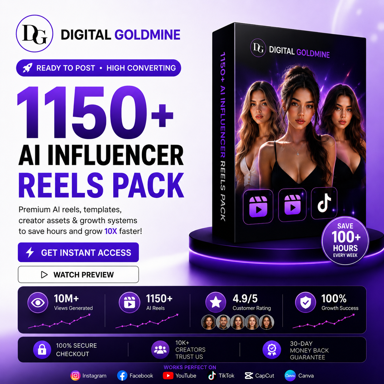 1150+ Ai Girls Influencer Reels Bundle Pack + Much More